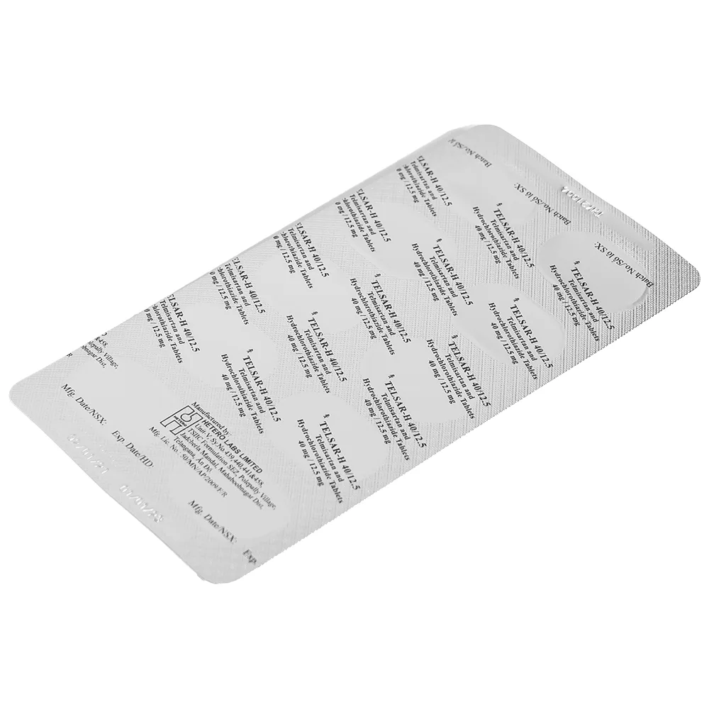 Hình ảnh Thuốc Telsar-H 40/12.5 Hetero điều trị tăng huyết áp (3 vỉ x 10 viên)