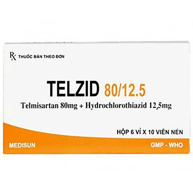 Hình ảnh Thuốc Telzid 80/12.5 Medisun điều trị tăng huyết áp (6 vỉ x 10 viên)