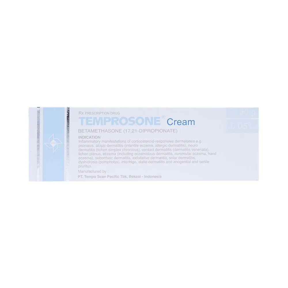 Hình ảnh Kem bôi Temprosone Cream điều trị vảy nến, viêm da thượng bì (30g)