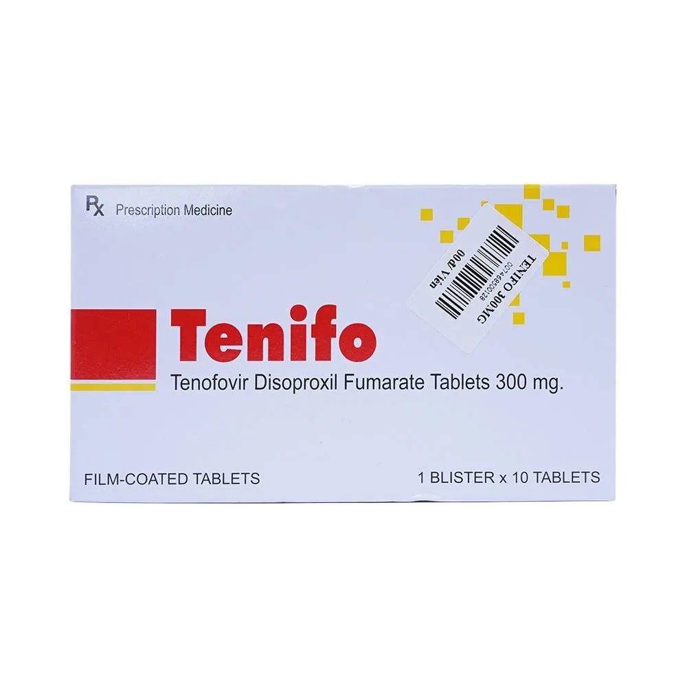Hình ảnh Thuốc Tenifo Atra điều trị nhiễm HIV-1, viêm gan B (1 vỉ x 10 viên)