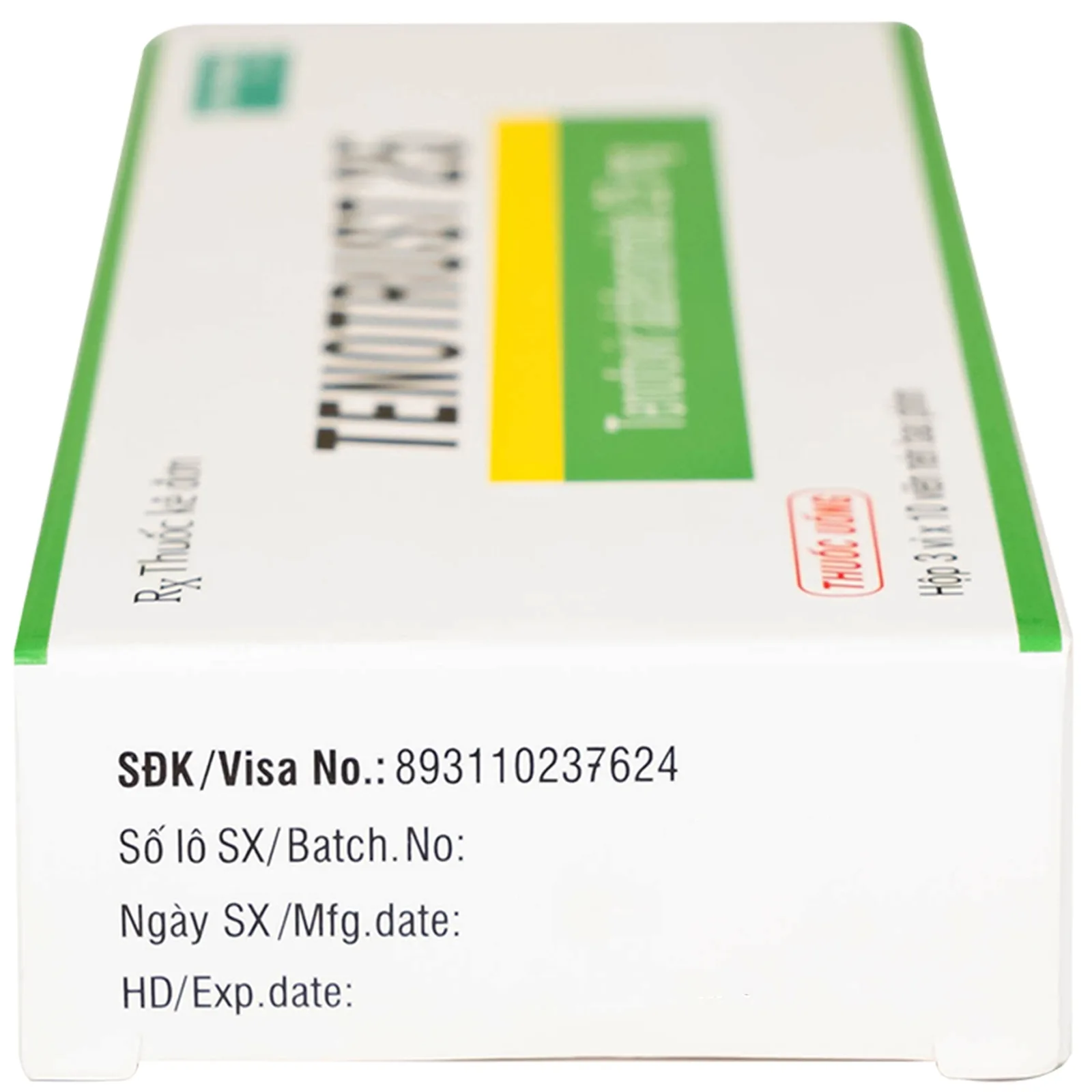 Hình ảnh Thuốc Tenotrust 25 BV Pharma điều trị viêm gan B mãn tính ở người lớn và trẻ em (3 vỉ x 10 viên)