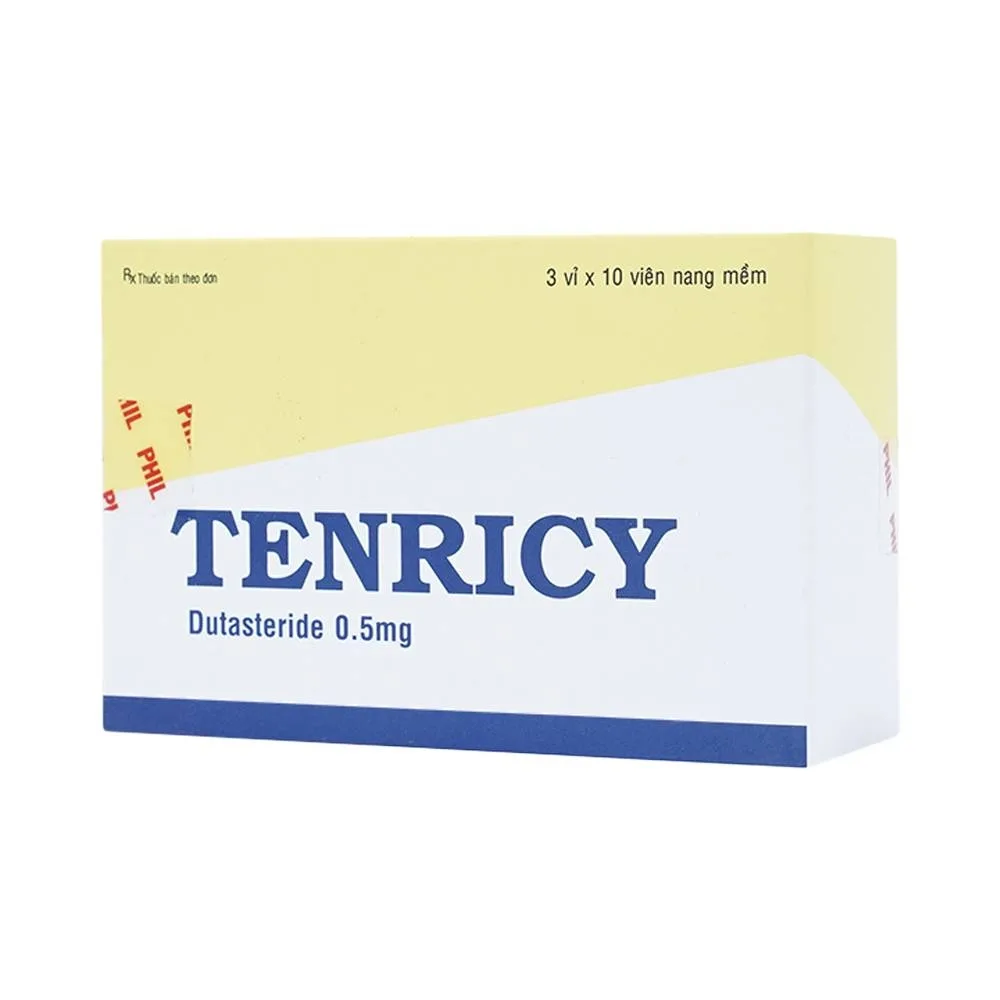 Hình ảnh Thuốc Tenricy 0.5mg Phil điều trị triệu chứng phì đại tuyến tiền liệt lành tính (3 vỉ x 10 viên)