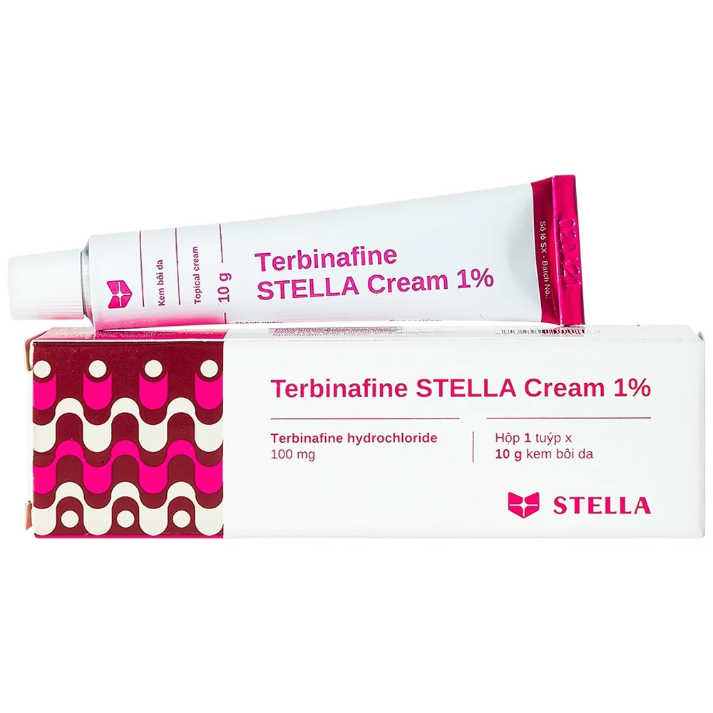Hình ảnh Kem bôi da Terbinafine Stella Cream 1% (10g) điều trị nhiễm nấm ở da, lang ben