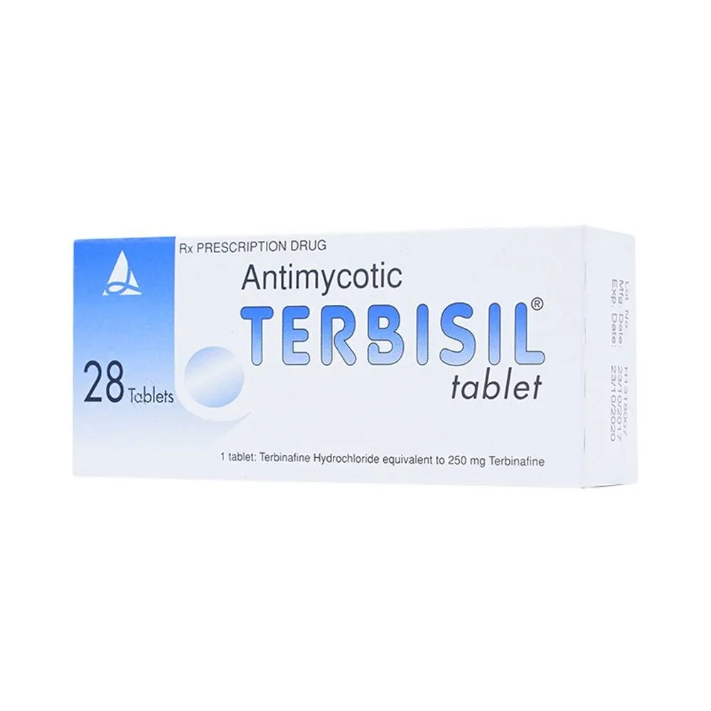 Hình ảnh Thuốc Terbisil điều trị các bệnh lý nhiễm nấm (4 vỉ x 7 viên)
