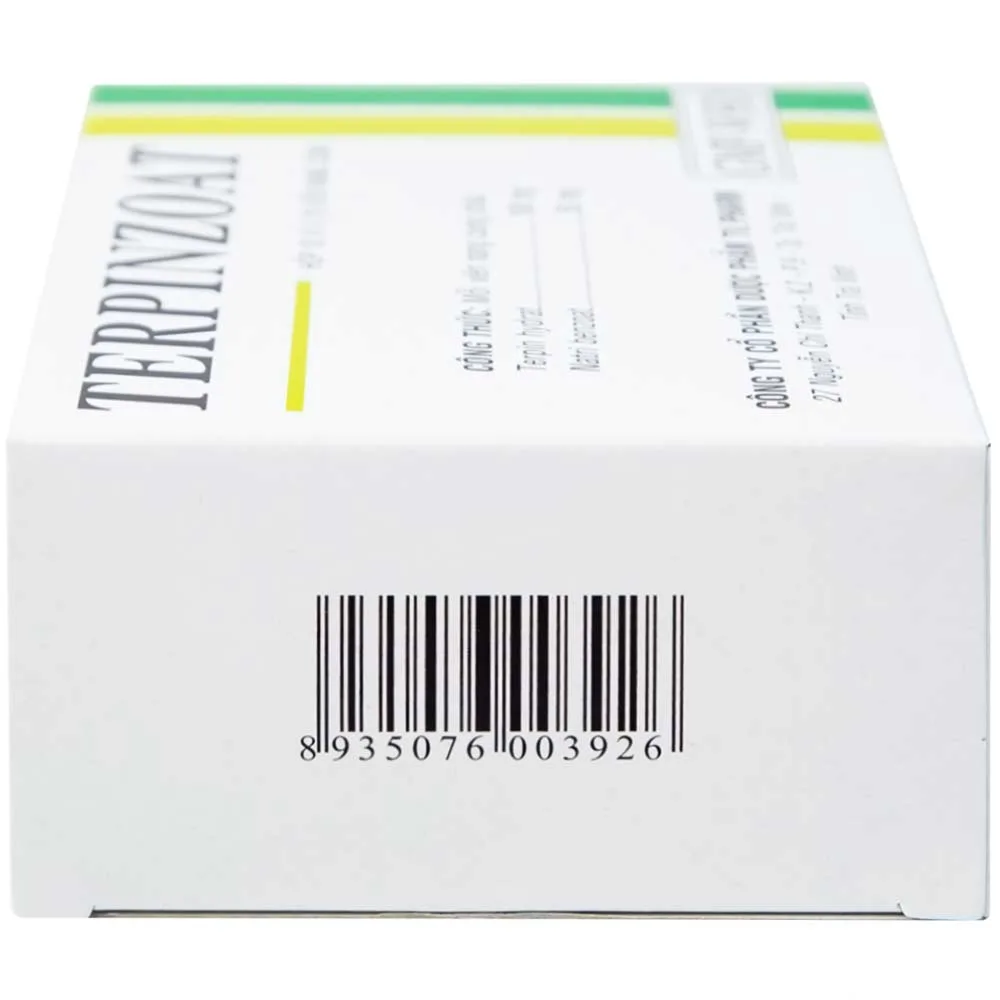 Hình ảnh Thuốc Terpinzoat TV.PHARM làm loãng đờm và điều trị các triệu chứng ho (100 viên)