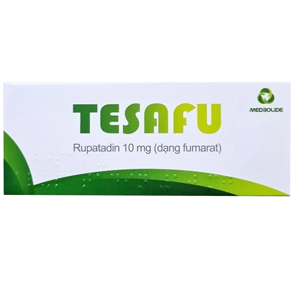Hình ảnh Thuốc Tesafu 10mg Mebolide điều trị triệu chứng viêm mũi dị ứng (3 vỉ x 10 viên)