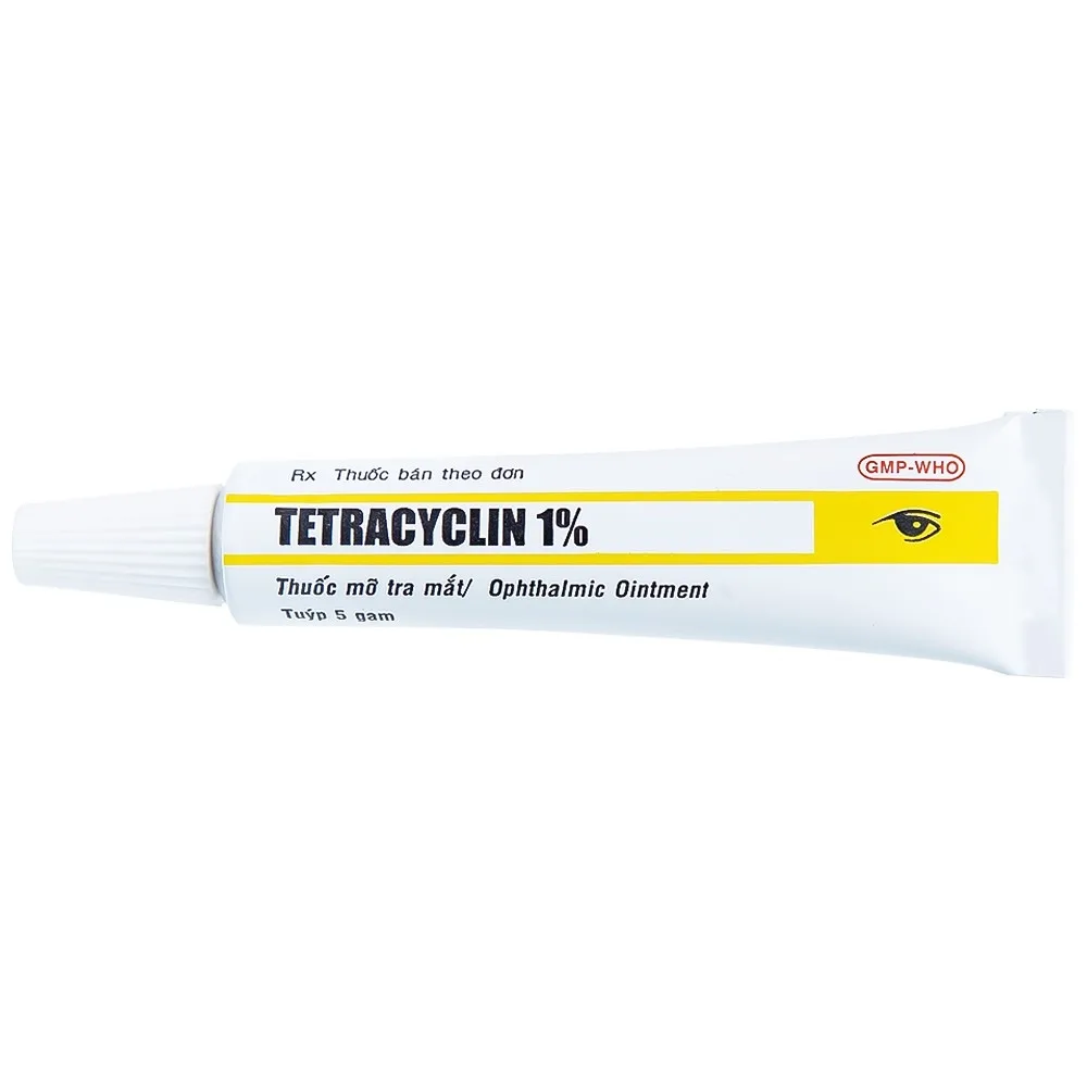 Hình ảnh Thuốc mỡ tra mắt Tetracyclin 1% Medipharco điều trị đau mắt hột (5g)