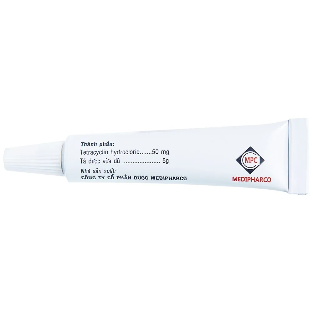 Hình ảnh Thuốc mỡ tra mắt Tetracyclin 1% Medipharco điều trị đau mắt hột (5g)