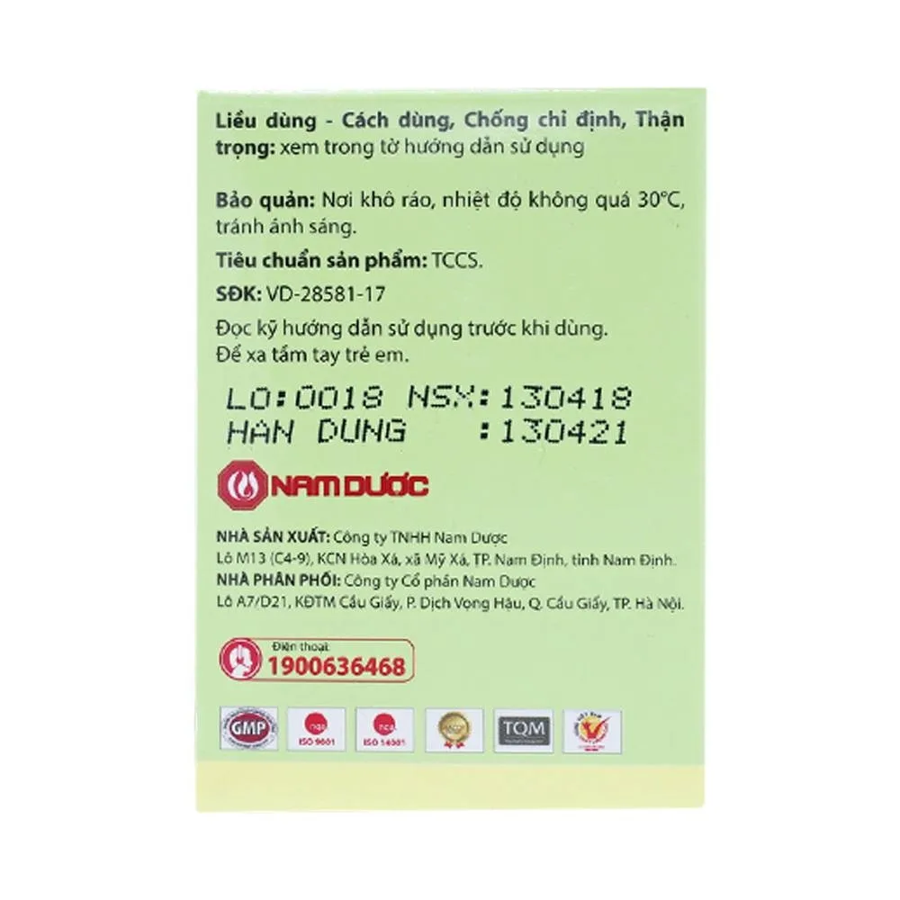 Hình ảnh Thuốc thảo dược Thăng Trĩ Nam Dược hỗ trợ phòng và điều trị trĩ nội, trĩ ngoại (5 vỉ x 10 viên)