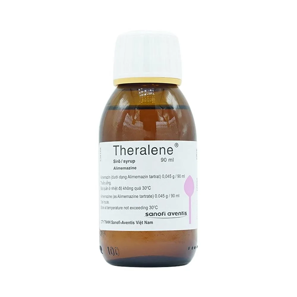 Hình ảnh Siro Theralene Sanofi điều trị mất ngủ, viêm mũi (90ml)