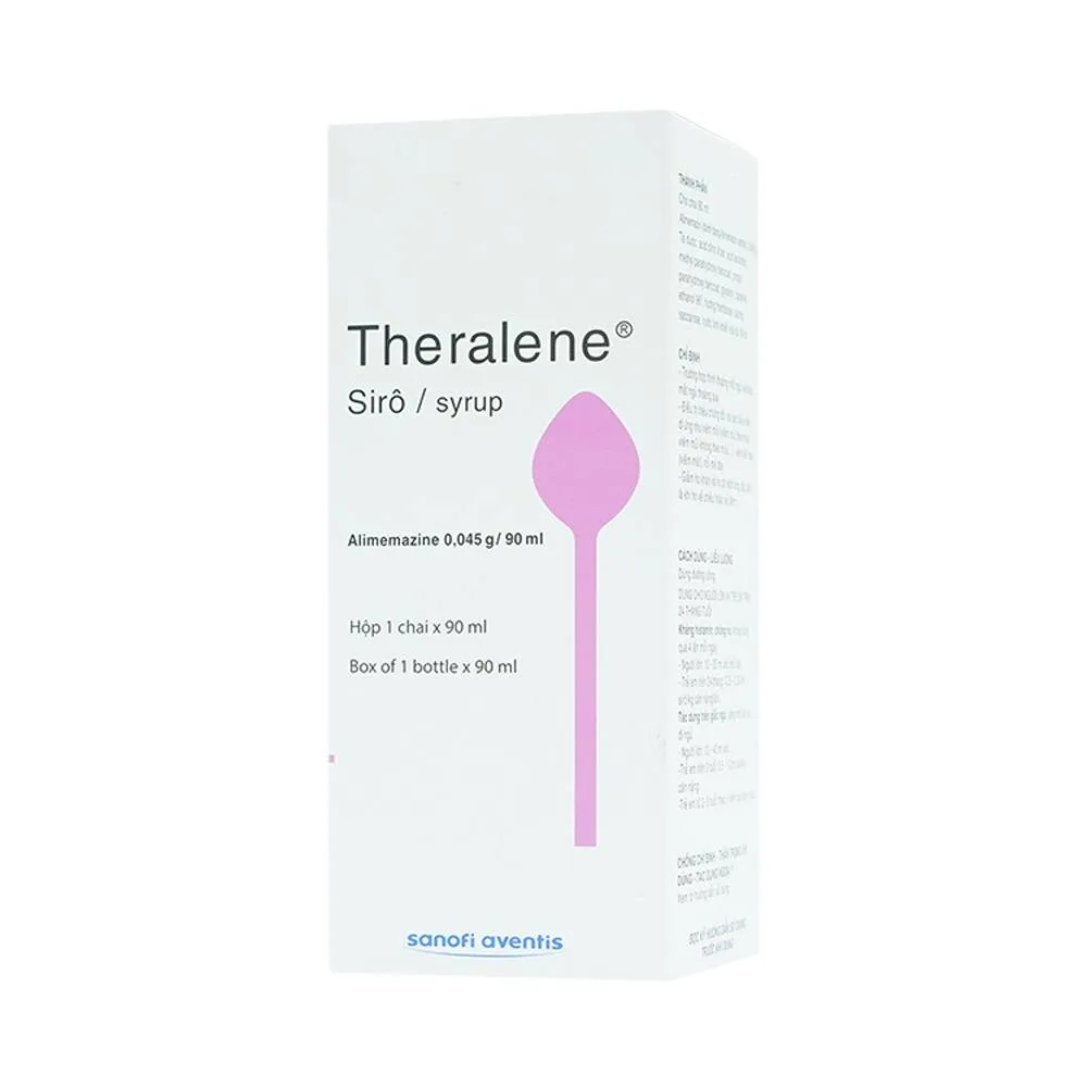 Hình ảnh Siro Theralene Sanofi điều trị mất ngủ, viêm mũi (90ml)