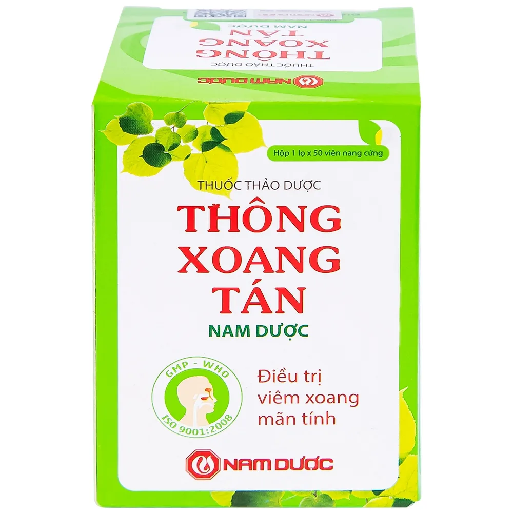 Hình ảnh Thuốc Thông Xoang Tán Nam Dược điều trị viêm xoang mãn tính (50 viên)