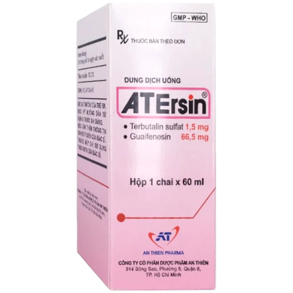 Hình ảnh Thuốc Atersin An Thiên điều trị giảm ho do hen phế quản, viêm phế quản (60ml)