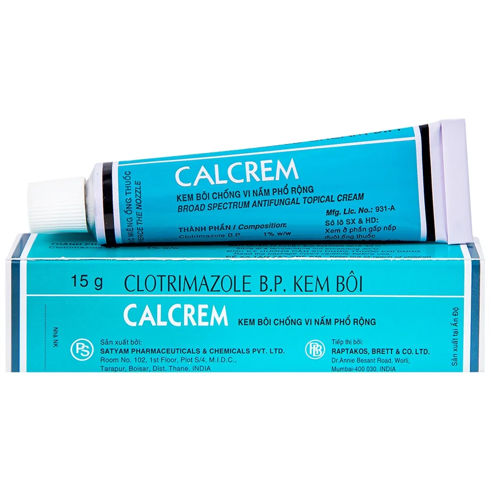 Hình ảnh Kem bôi Calcrem chống vi nấm phổ rộng (15g)