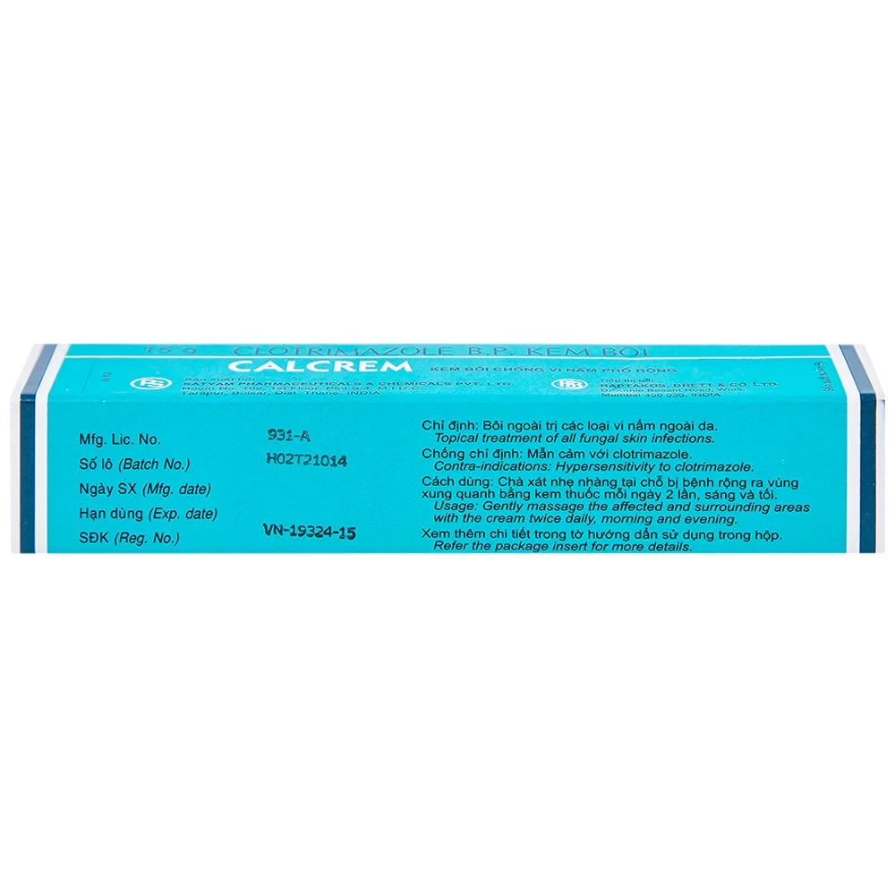 Hình ảnh Kem bôi Calcrem chống vi nấm phổ rộng (15g)