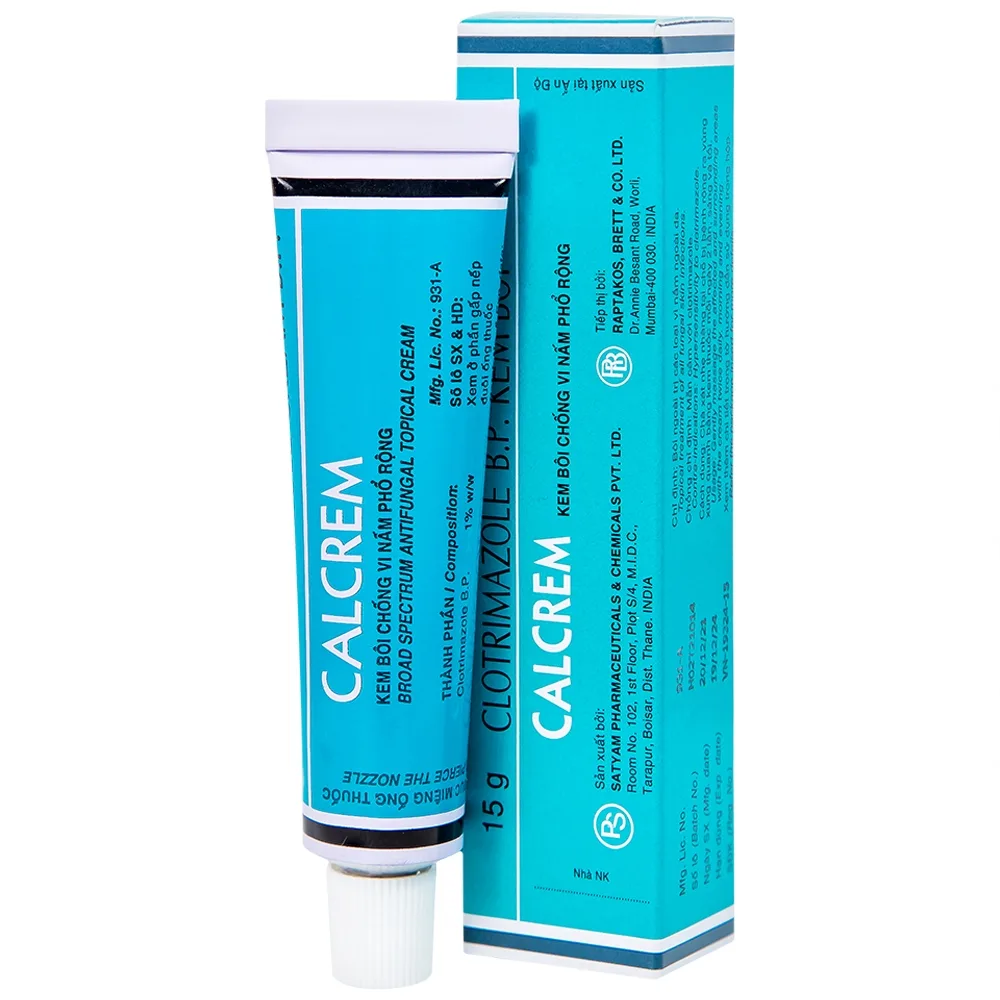 Hình ảnh Kem bôi Calcrem chống vi nấm phổ rộng (15g)
