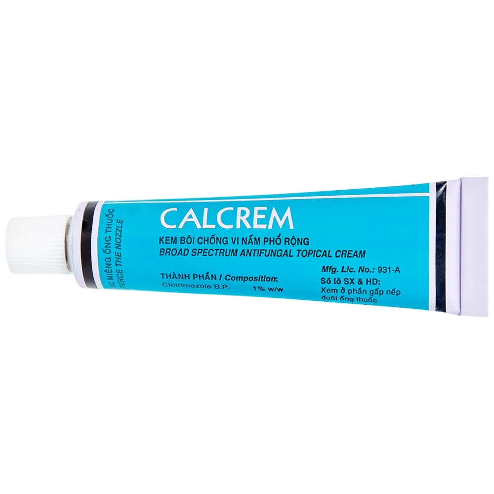 Hình ảnh Kem bôi Calcrem chống vi nấm phổ rộng (15g)