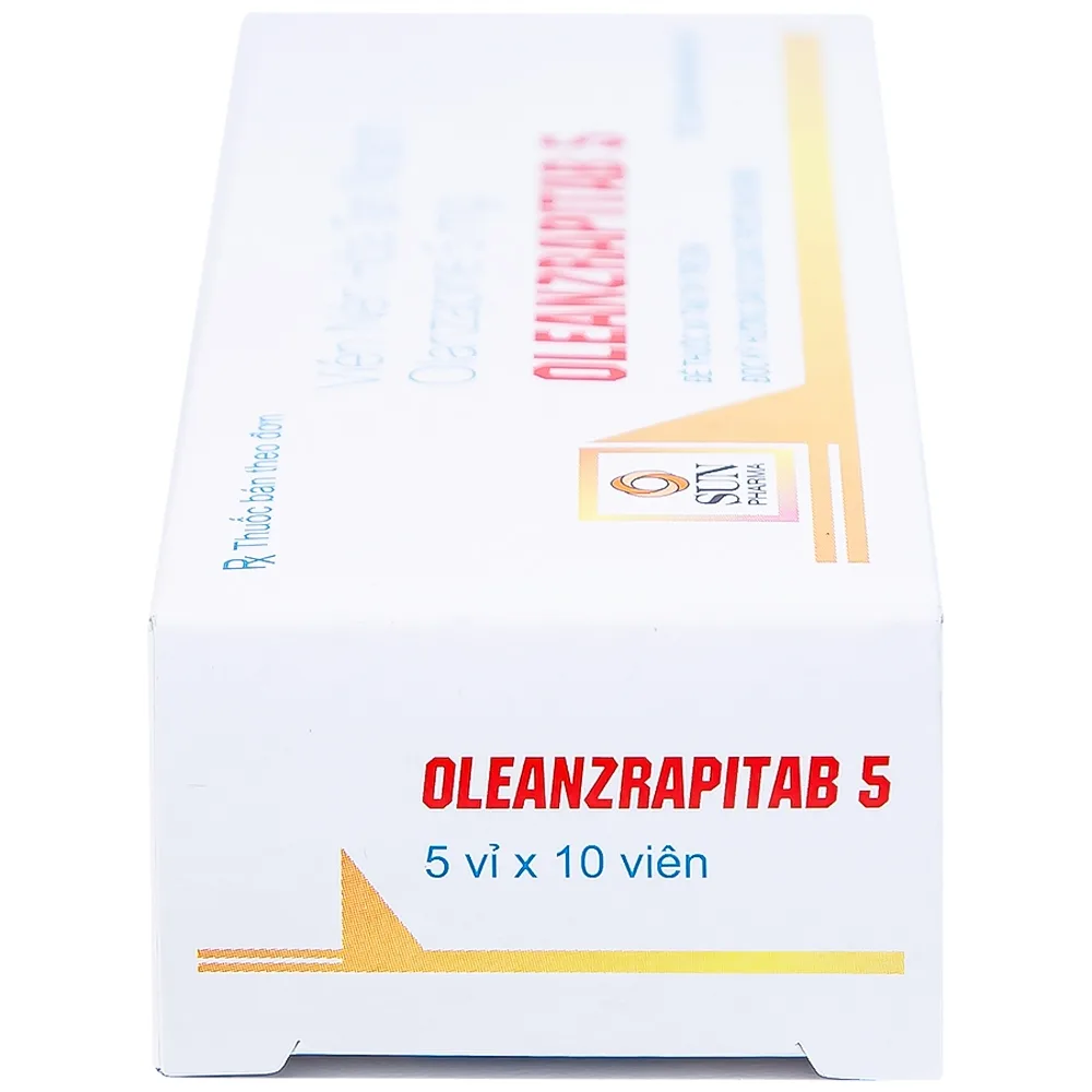 Hình ảnh Viên nén Oleanzrapitab 5 Sun Pharma điều trị bệnh tâm thần phân liệt (5 vỉ x 10 viên)