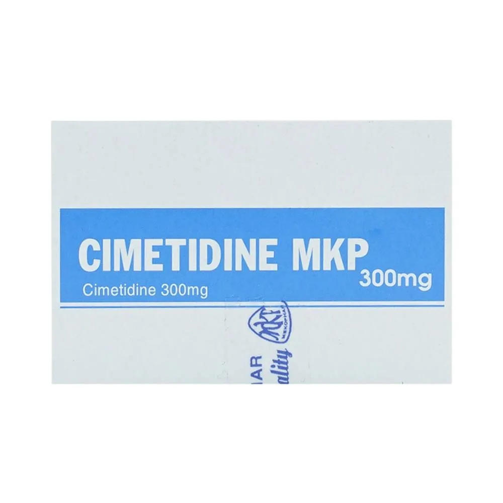Hình ảnh Thuốc Cimetidine MKP 300mg Mekophar điều trị ngắn hạn loét dạ dày, tá tràng tiến triển (10 vỉ x 10 viên)