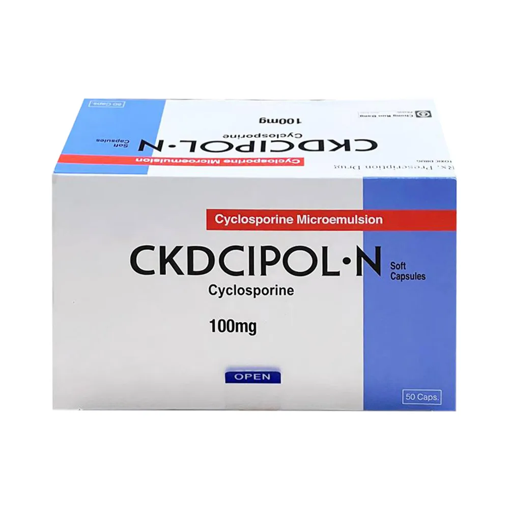 Hình ảnh Thuốc Ckdcipol-N 100mg Suheung ngăn đào thải trong ghép tạng (10 vỉ x 5 viên)