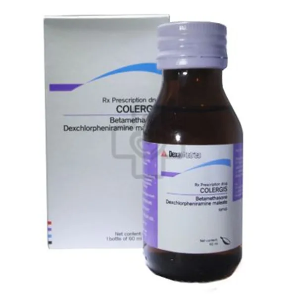 Hình ảnh Siro Colergis Dexa điều trị tình trạng dị ứng cần điều trị bằng corticosteroid (60ml)