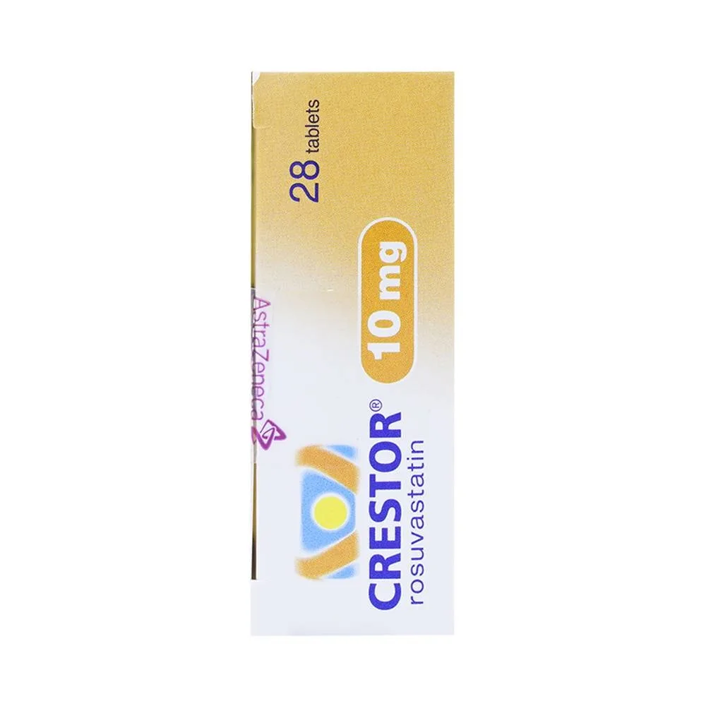 Hình ảnh Thuốc Crestor 10mg AstraZeneca điều trị tăng cholesterol máu nguyên phát (2 vỉ x 14 viên)