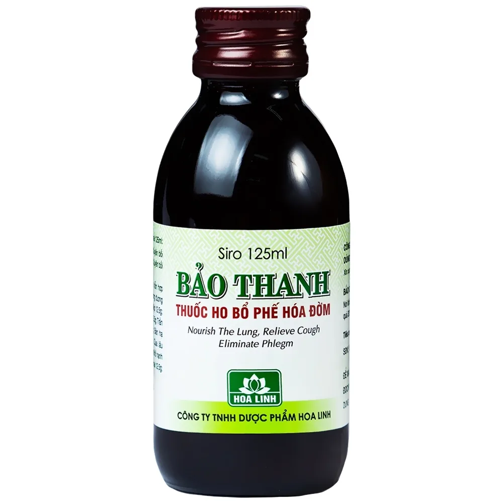 Hình ảnh Siro ho Bảo Thanh điều trị các chứng ho, viêm phổi (125ml) 