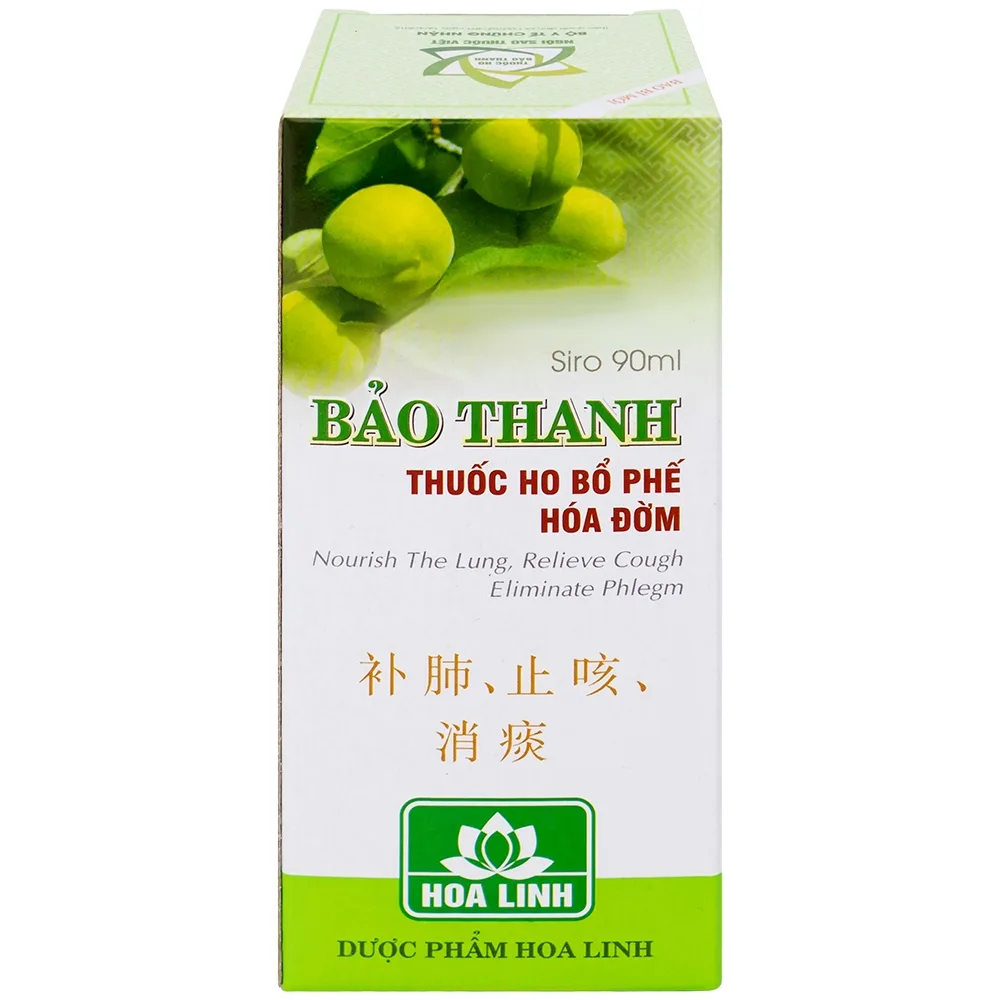 Hình ảnh Siro Bảo Thanh Hoa Linh điều trị ho, bổ phế, hóa đờm (90ml)