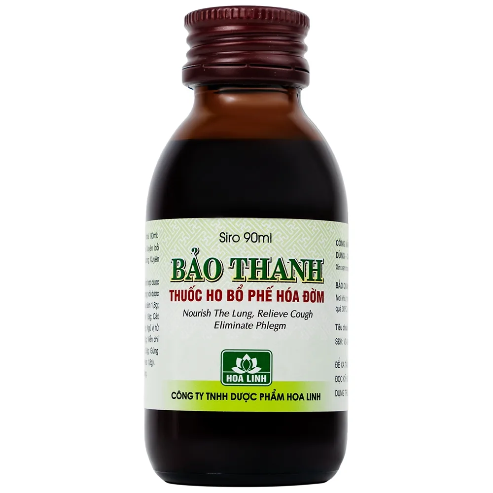 Hình ảnh Siro Bảo Thanh Hoa Linh điều trị ho, bổ phế, hóa đờm (90ml)