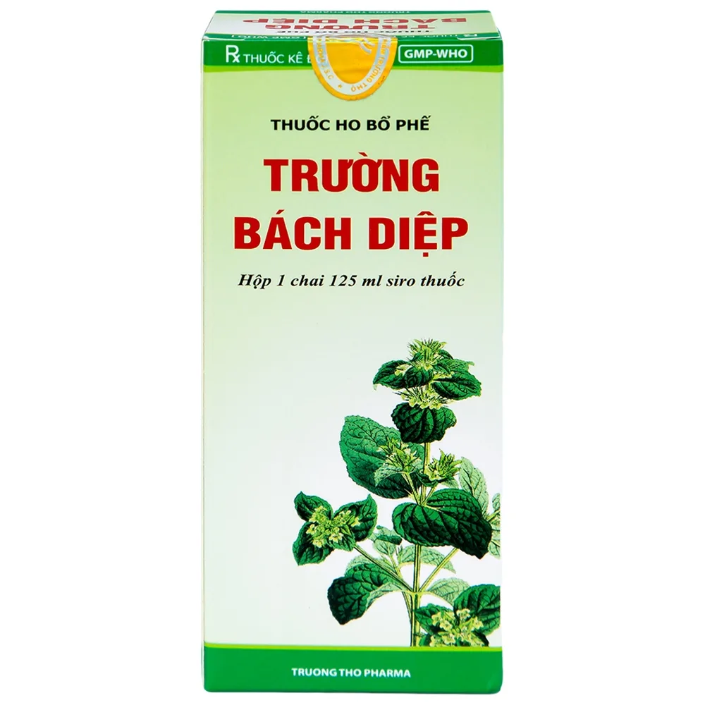 Hình ảnh Thuốc ho bổ phế Trường Bạch Diệp Trường Thọ chữa ho tiêu đờm, chuyên trị ho cảm (125ml)
