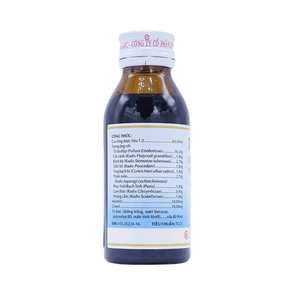 Hình ảnh Thuốc ho người lớn OPC điều trị viêm nhiễm đường hô hấp, các chứng ho gió (90ml)