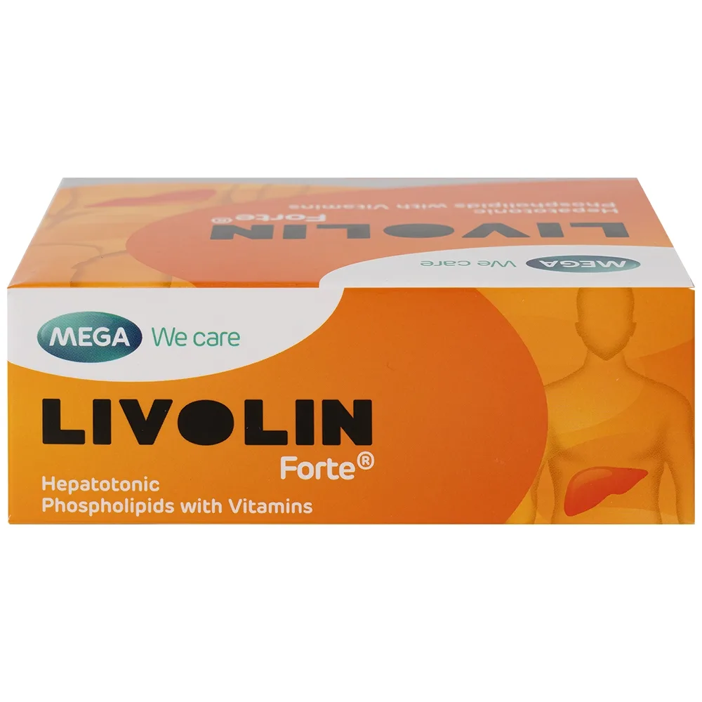 Hình ảnh Thuốc Livolin Forte Mega We Care điều trị viêm gan cấp, bán cấp và viêm gan mạn tính, xơ gan (3 vỉ x 10 viên)