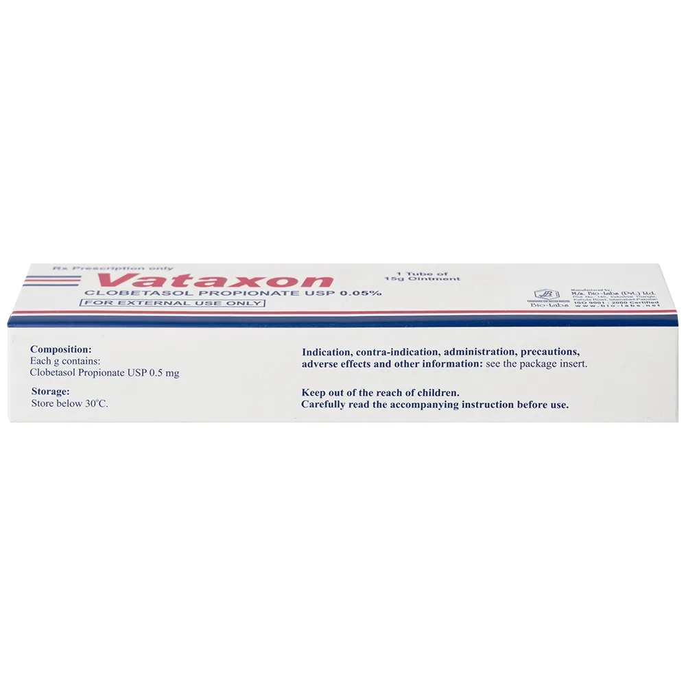 Hình ảnh Thuốc mỡ bôi da Vataxon 15g M/s Bio-Labs điều trị ngắn ngày các bệnh da