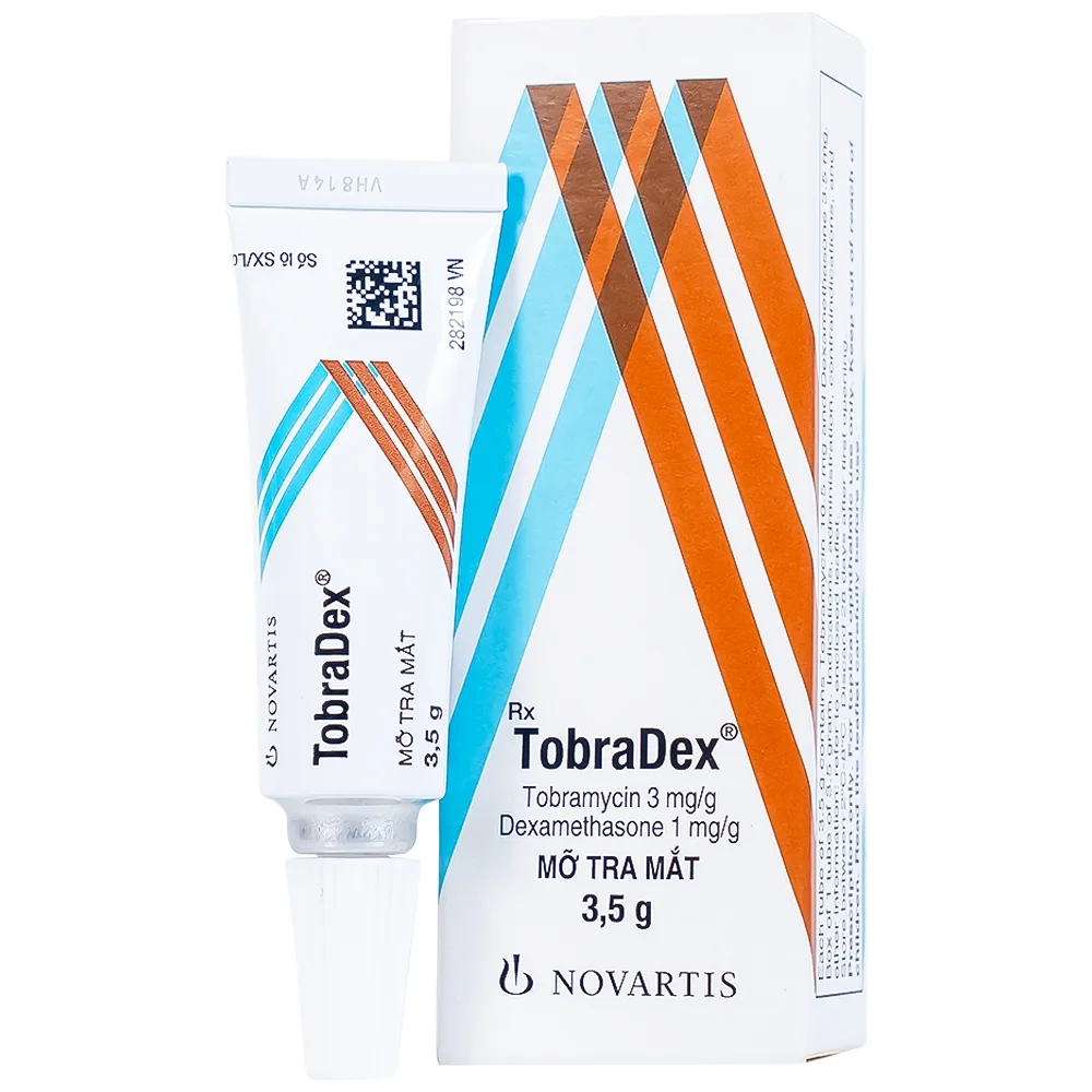 Hình ảnh Thuốc mỡ tra mắt TobraDex Alcon điều trị viêm và nhiễm khuẩn (3,5g)