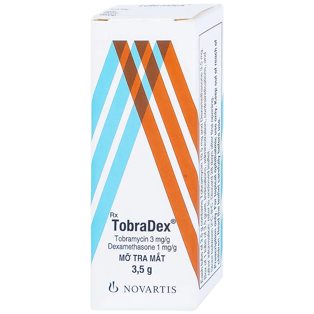 Hình ảnh Thuốc mỡ tra mắt TobraDex Alcon điều trị viêm và nhiễm khuẩn (3,5g)