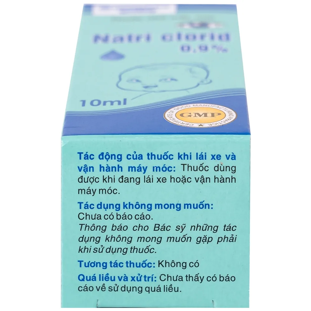 Hình ảnh Thuốc nhỏ mắt, mũi Natri Clorid 0,9% HDPharma điều trị triệu chứng mỏi mắt, mắt đỏ, sổ mũi, nghẹt mũi (10ml)