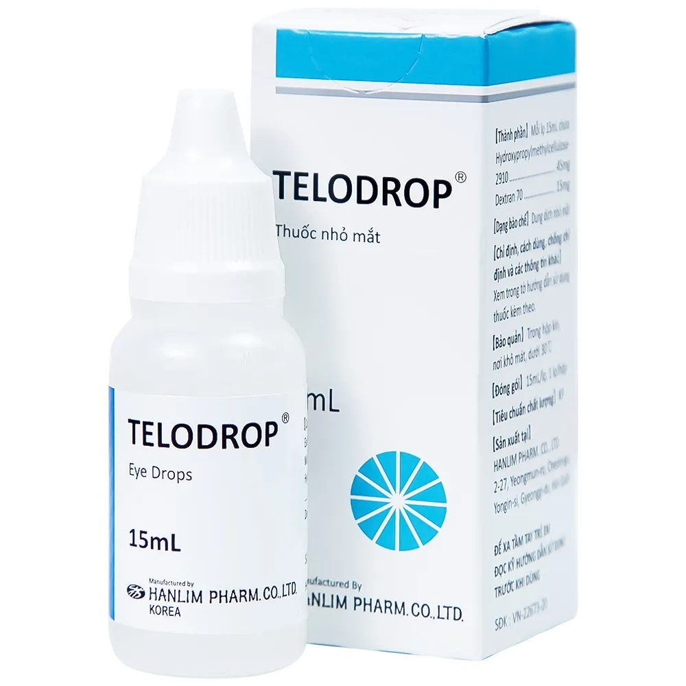 Hình ảnh Thuốc nhỏ mắt Telodrop Hanlim điều trị chứng khô mắt (15ml)