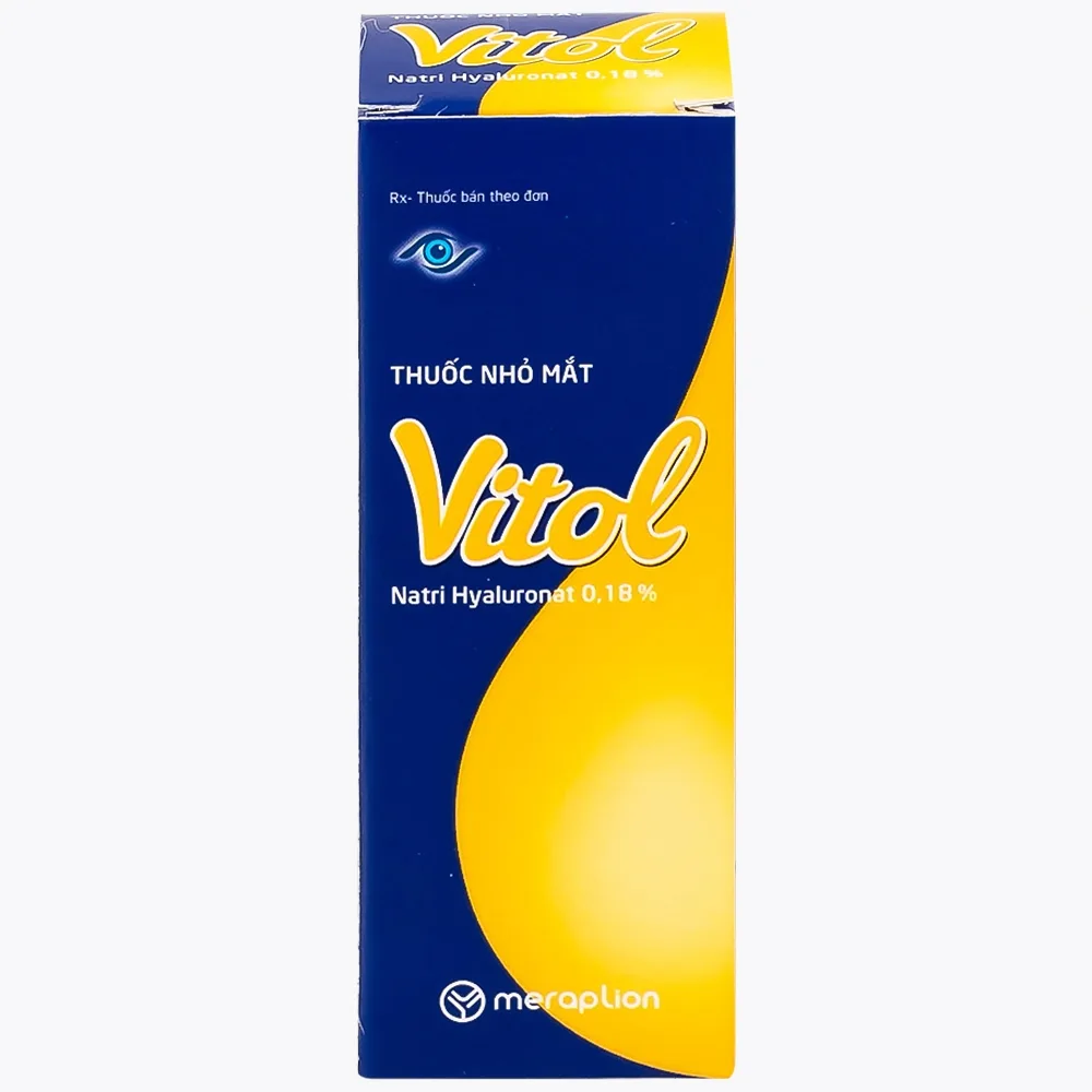Hình ảnh Thuốc nhỏ mắt Vitol 12ml Merap dùng cho các tình trạng khô mắt
