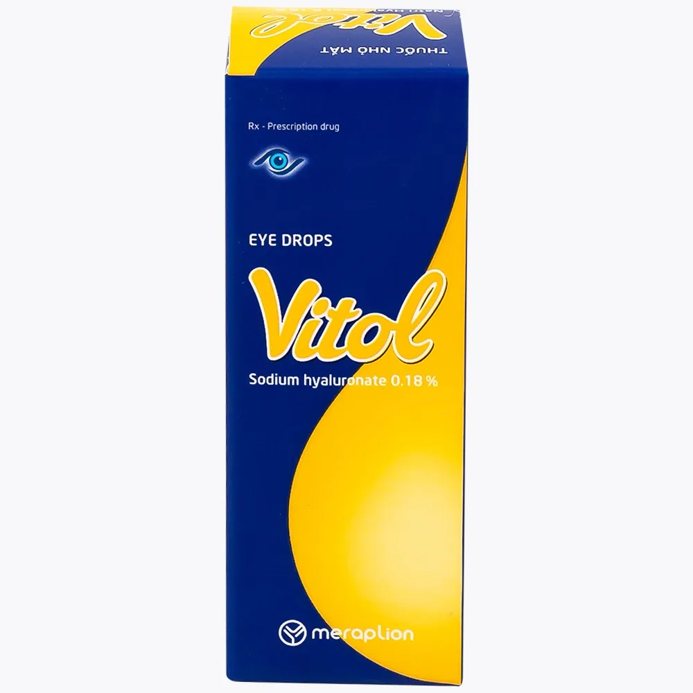 Hình ảnh Thuốc nhỏ mắt Vitol 12ml Merap dùng cho các tình trạng khô mắt