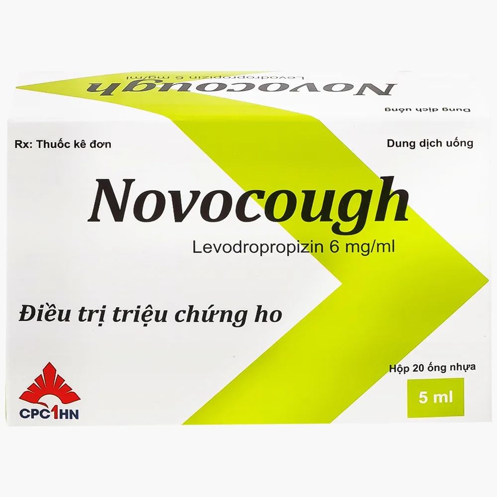 Hình ảnh Dung dịch uống Novocough 6mg/ml CPC1HN điều trị triệu chứng ho (20 ống x 5ml)