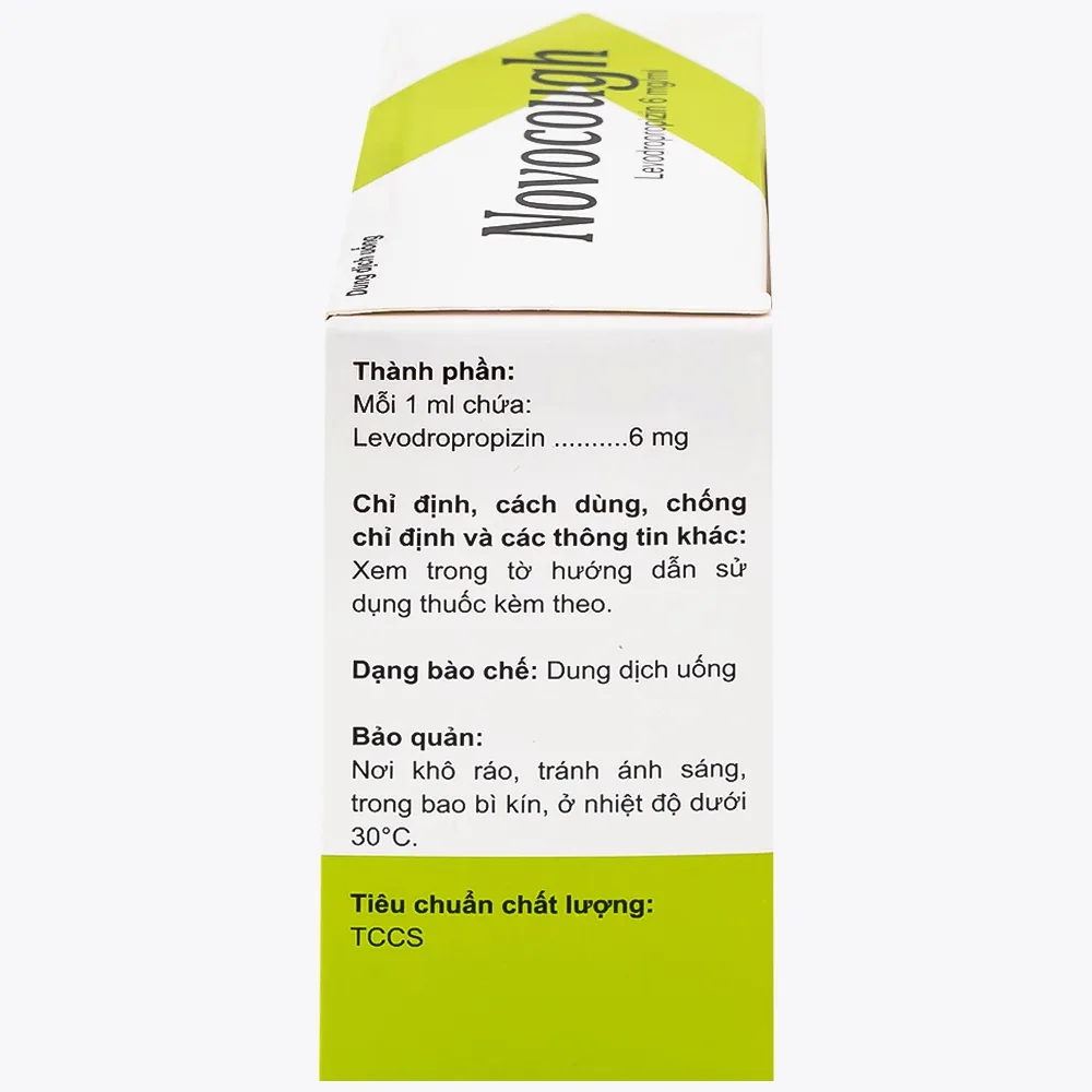 Hình ảnh Dung dịch uống Novocough 6mg/ml CPC1HN điều trị triệu chứng ho (20 ống x 5ml)