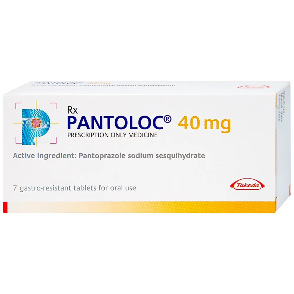 Hình ảnh Viên nén Pantoloc 40mg Takeda điều trị viêm thực quản trào ngược (1 vỉ x 7 viên)