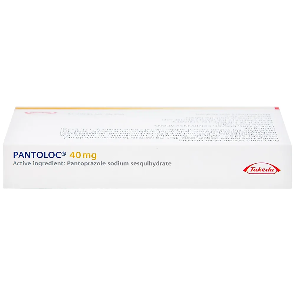 Hình ảnh Viên nén Pantoloc 40mg Takeda điều trị viêm thực quản trào ngược (1 vỉ x 7 viên) 