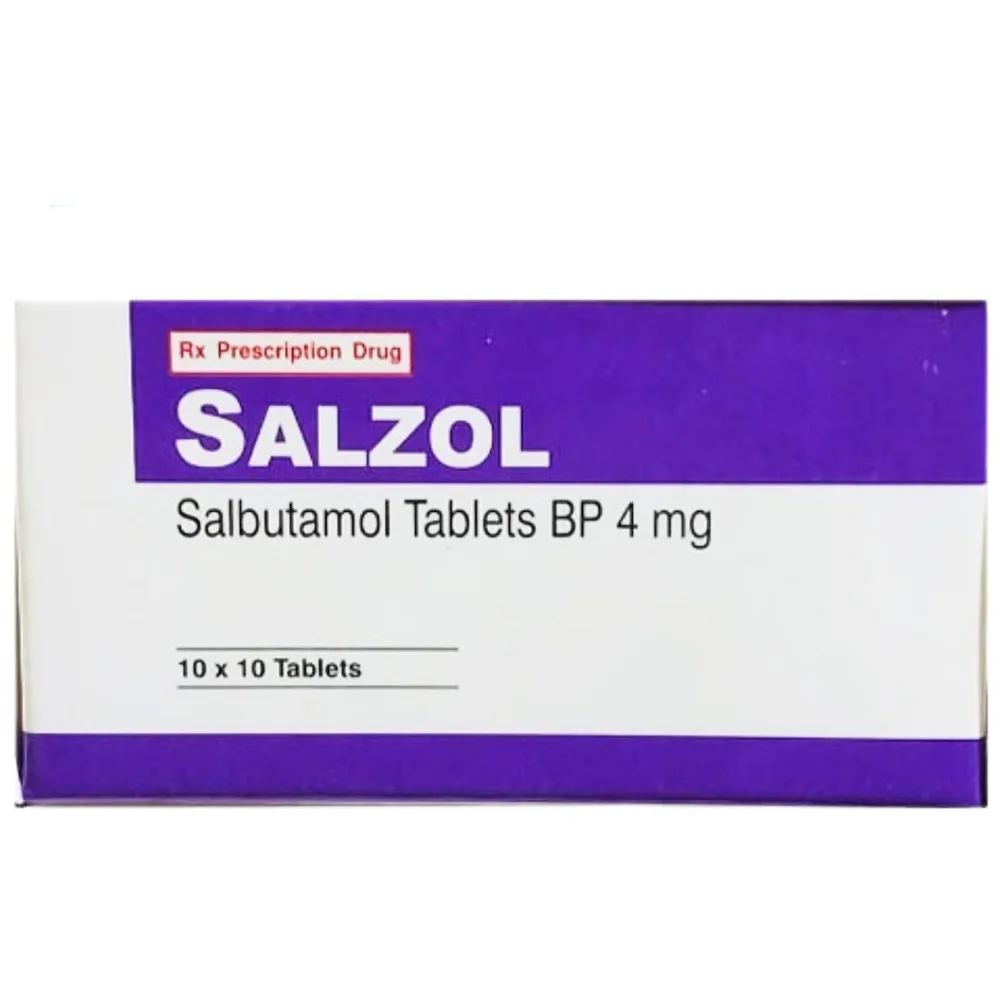 Hình ảnh Thuốc Salzol 4mg Windlas Biotech điều trị các chứng hen suyễn, khó thở liên tục (10 vỉ x 10 viên)