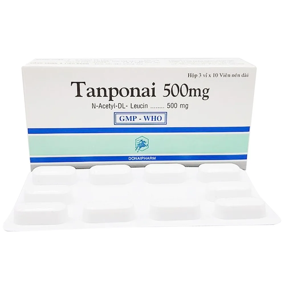 Hình ảnh Thuốc Tanponai 500mg Donaipharm điều trị triệu chứng các cơn chóng mặt (3 vỉ x 10 viên)