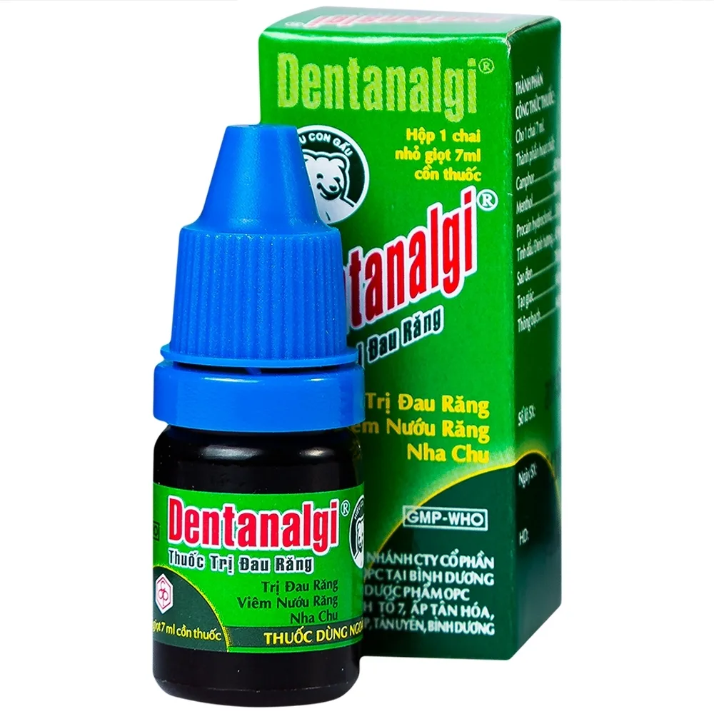 Hình ảnh Thuốc trị đau răng Dentanalgi OPC điều trị đau răng, viêm nướu răng, nha chu (7ml)