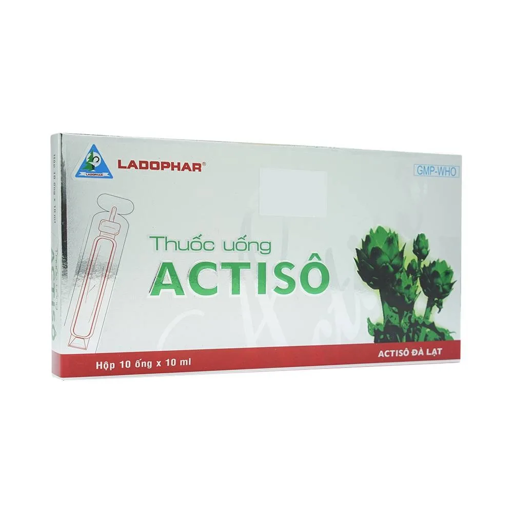 Hình ảnh Thuốc uống Actiso Ladophar mát gan, thông mật, lợi tiểu (10 ống x 10 ml)