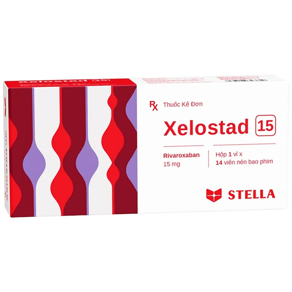 Hình ảnh Thuốc Xelostad 15 Stella dự phòng đột quỵ, thuyên tắc mạch toàn thân (1 vỉ x 14 viên)
