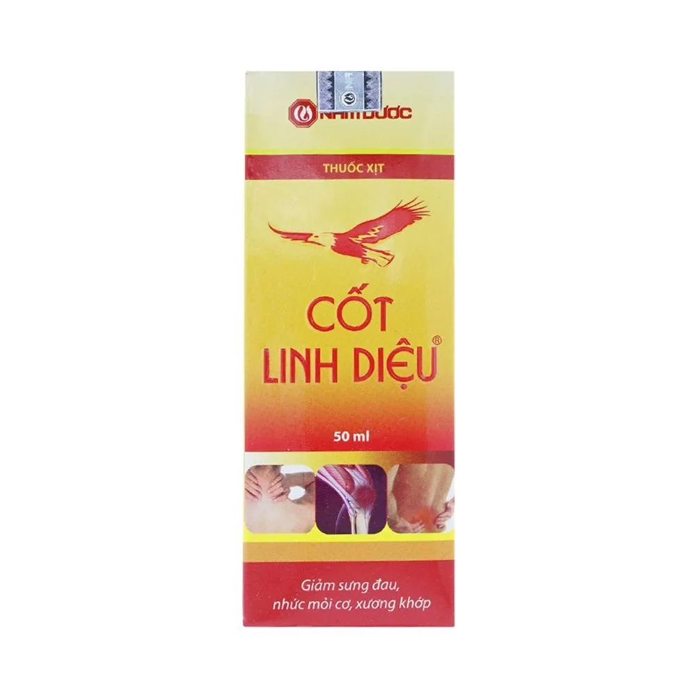 Hình ảnh Thuốc xịt Cốt Linh Diệu Nam Dược giảm sưng đau, nhức mỏi cơ, xương khớp (50ml)