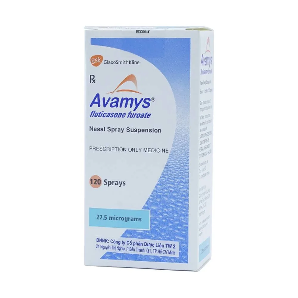Hình ảnh Thuốc xịt mũi Avamys 27.5mcg GSK điều trị chảy nước mũi, xung huyết mũi (120 liều xịt)